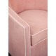 preview thumbnail 20 of 22, Kenton Barrel Style Swivel Chair by Greyson Living Blush