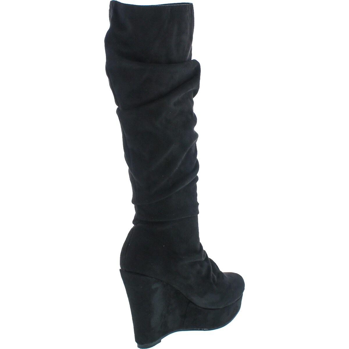 black booties wedge heel