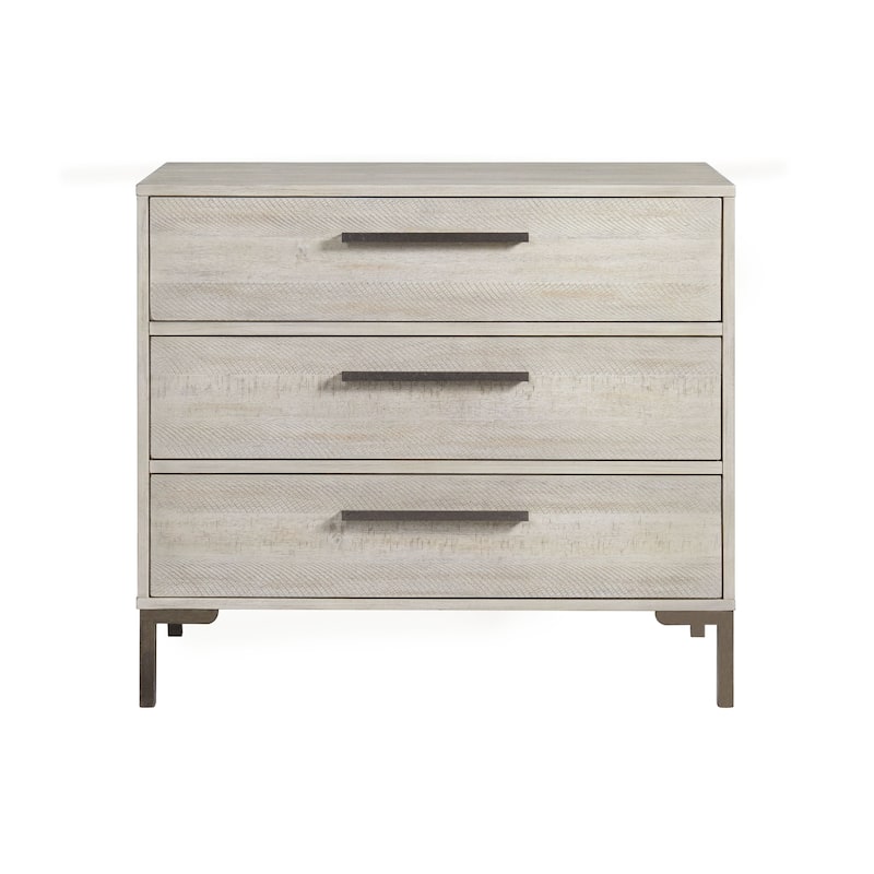 Beck 3-Drawer Modern Wood Dresser, Willow Gray