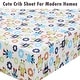preview thumbnail 4 of 36, Unisex Multi-color Cotton Toddler/Baby Crib Child Fitted Sheet Set (Pack of 3)