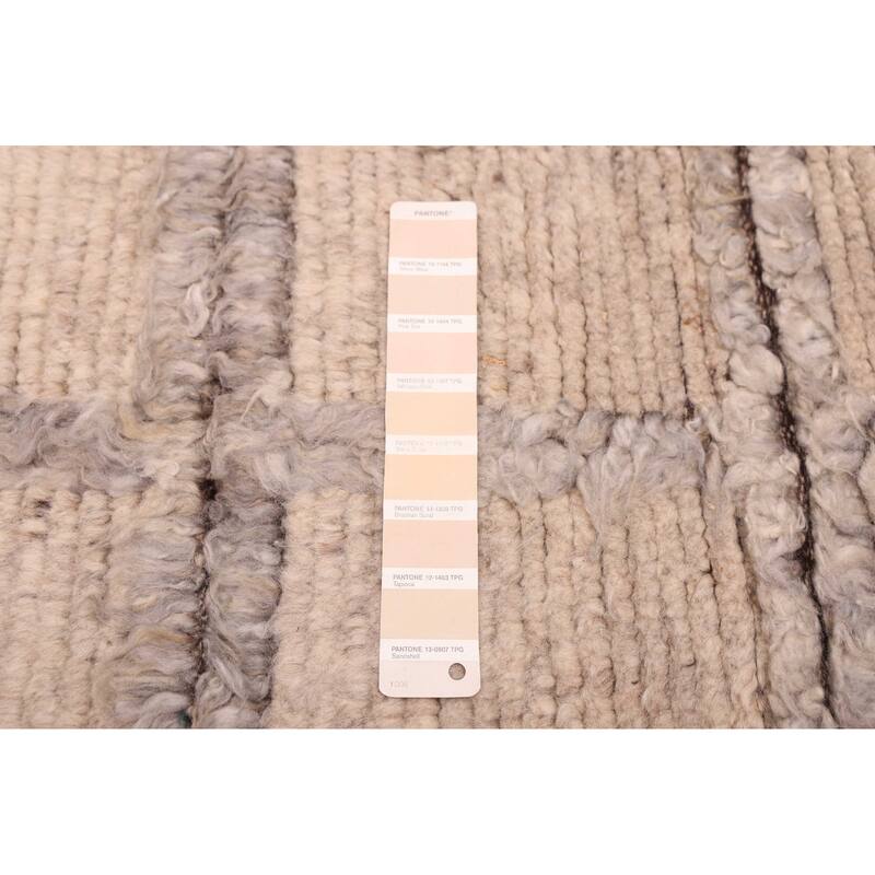 ECARPETGALLERY Hand-knotted Tangier Beige Wool Rug - 5'0 x 7'4