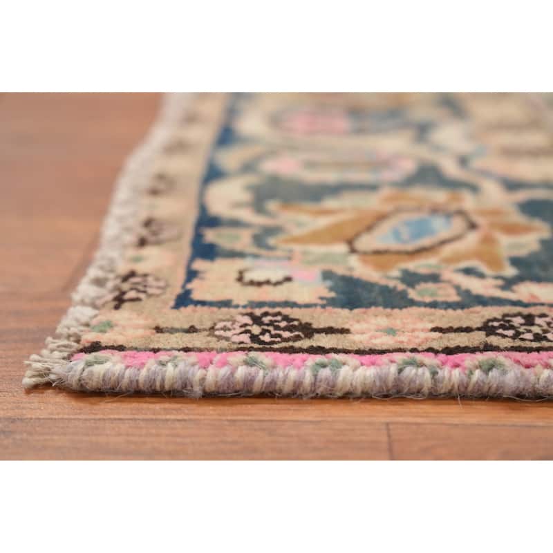 Hand Knotted Oriental 100% Wool Carpet Traditional Floral Brown Kashan Area Rug - 6' 3'' X 4' 2''