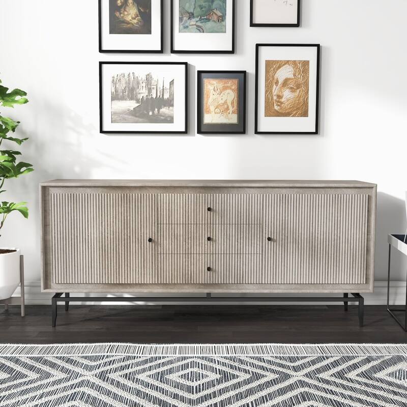 Camilo 69" Wide 3 Door Wood Sideboard - 69 x 16 x 31