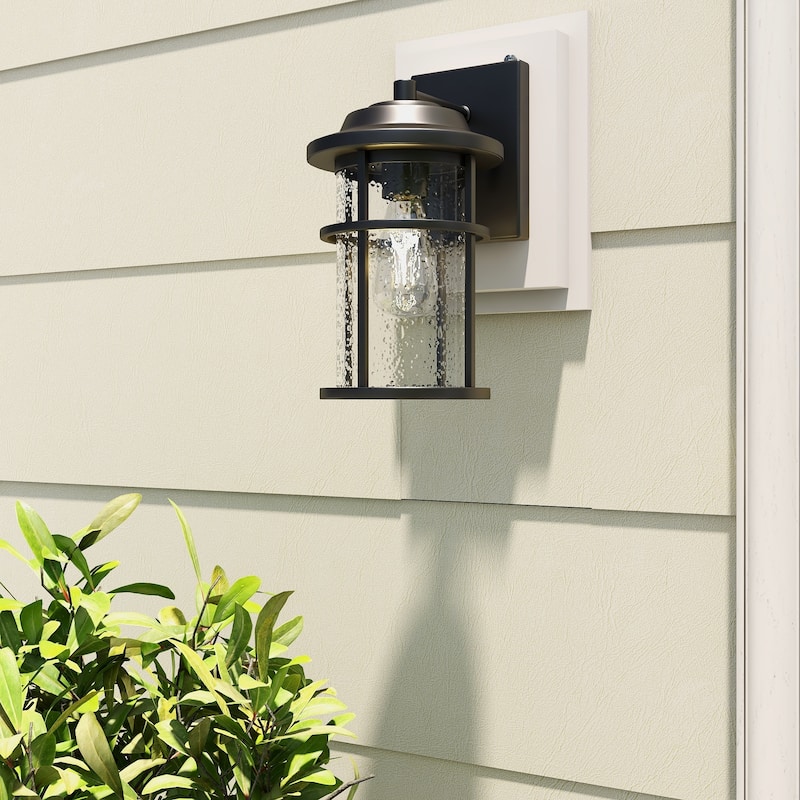 1-Light Outdoor Wall Light - 6.61"x7.95"x12.28"