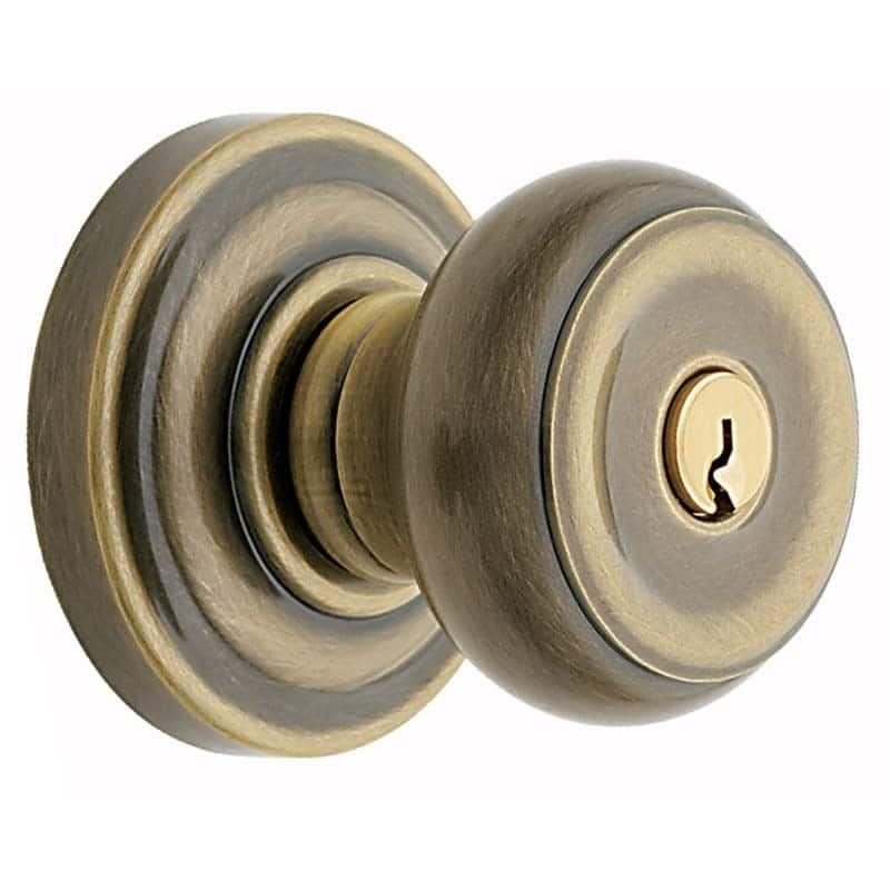 Baldwin Colonial Style Single Cylinder Keyed Entry Door Knob Set with