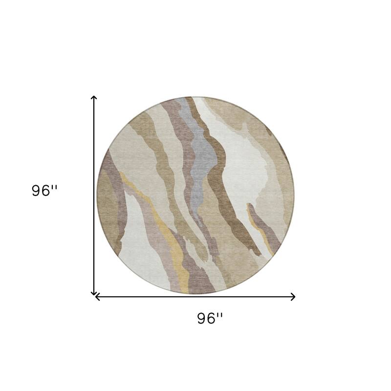 HomeRoots Abstract Transitional Rectangle Outdoor Rug