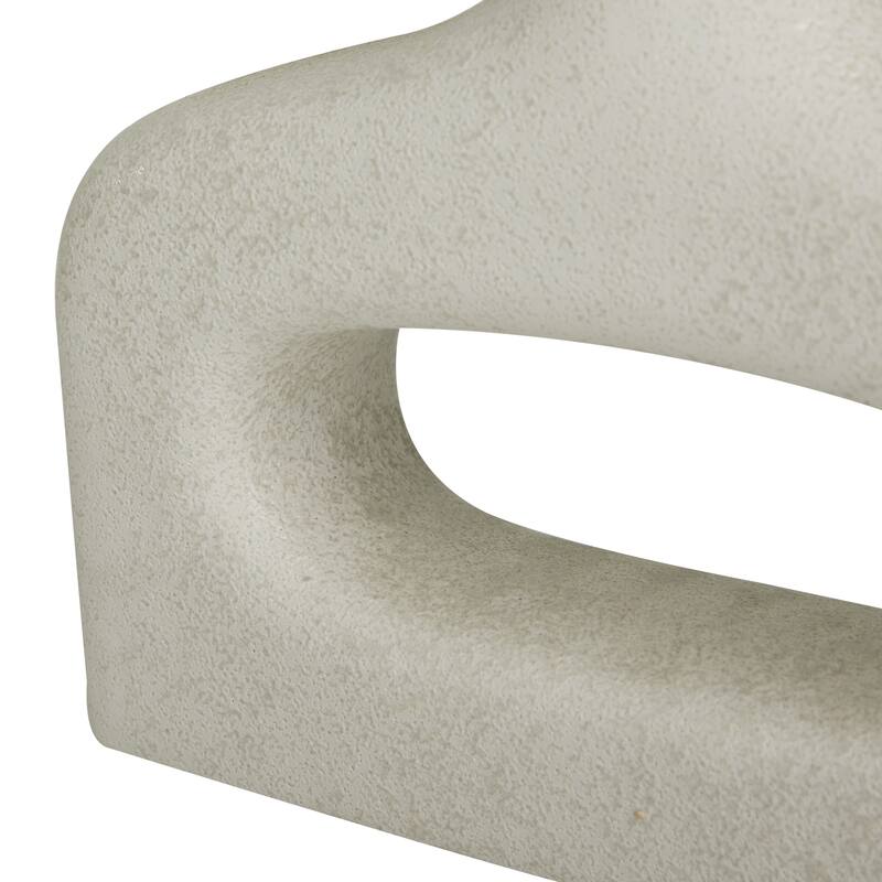 CosmoLiving by Cosmopolitan Stylish Ceramic Donut Shaped Vase (Set of 2) - Black or White