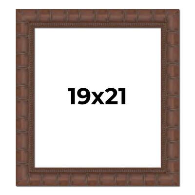 19x21 Frame Pewter Solid Wood Picture Frame Width 1.625 Inches | Interior Frame Depth 0.6875 Inches