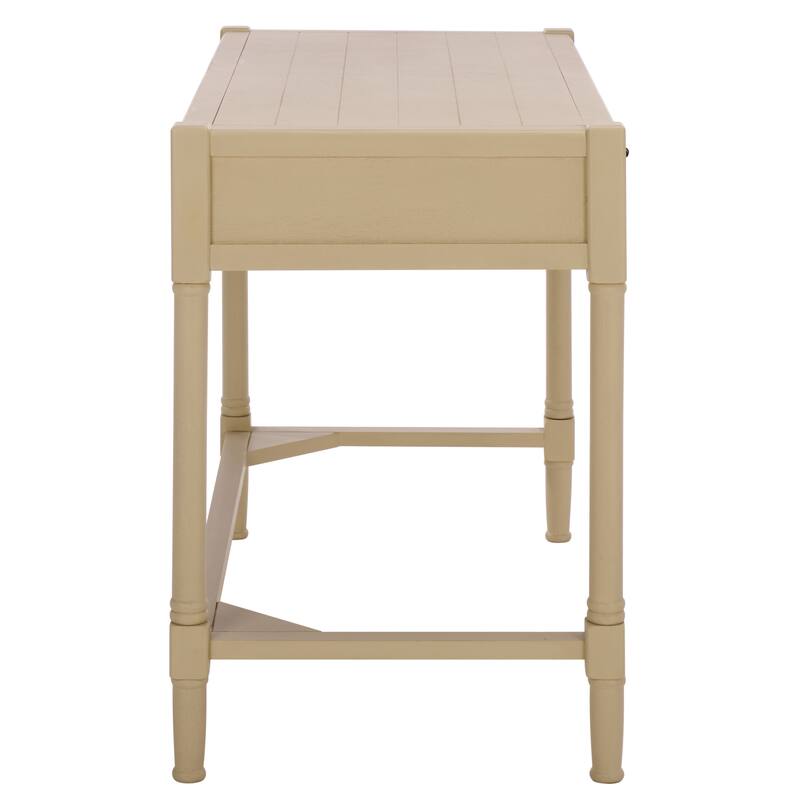 SAFAVIEH Zennure White Washed Grey Writing Desk