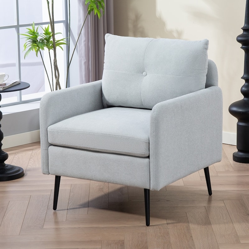 Comfy Chenille Club Fabric Armchair