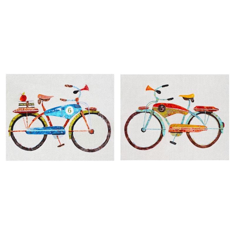 Bicycle No. 5 & 6 by Anthony Grant Canvas Art Prints