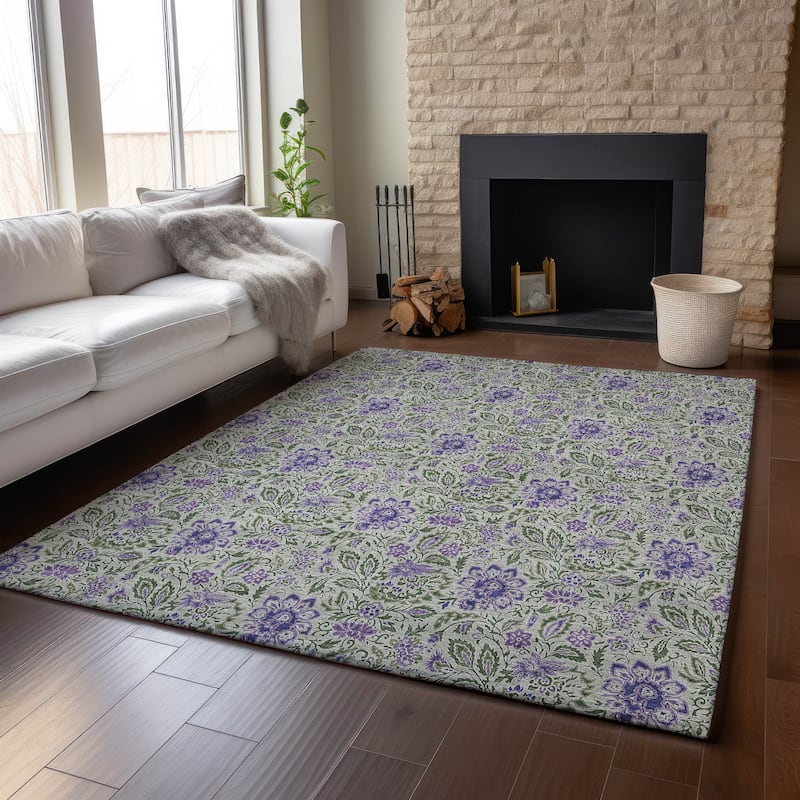 Premium Washable Super Soft Floral Mayfield Rug