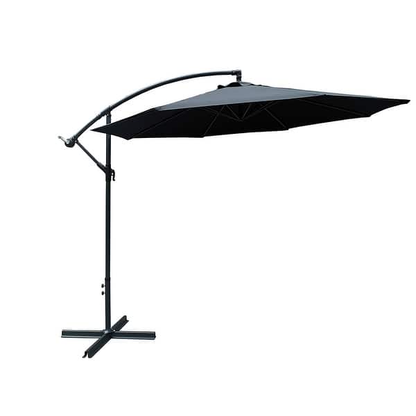 Shop Black Friday Deals On 10ft Outdoor Patio Shades Offset Patio Umbrella Striped 8 Colors Overstock 31876475