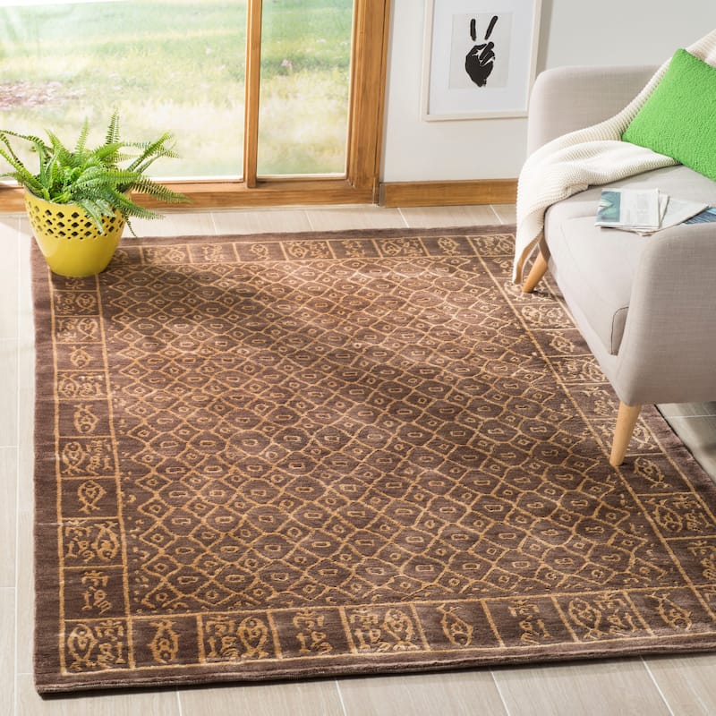 SAFAVIEH Couture Hand-knotted Tibetan Humildad Modern Wool Rug - 5' x 7'6" - Assorted