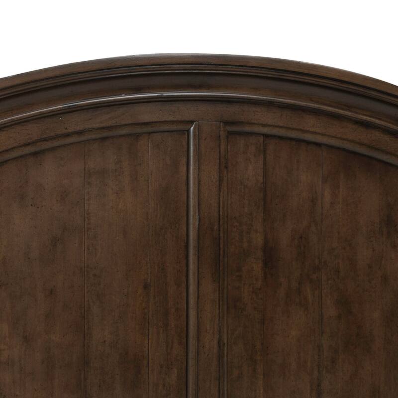 Arden Road Satin Cherry Queen Arched Poster Headboard, King or Queen