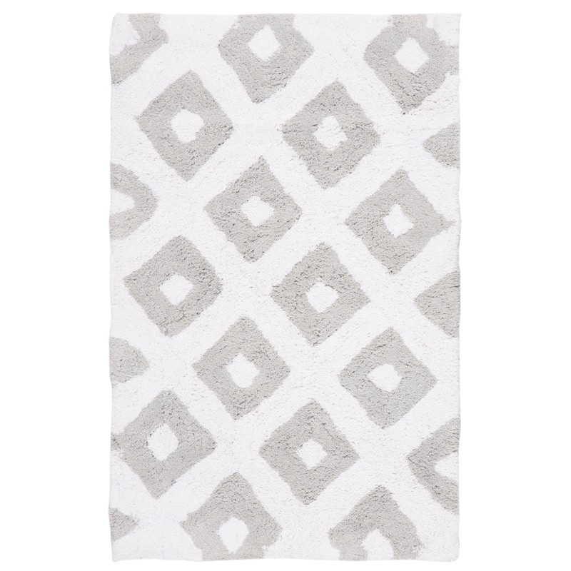 SAFAVIEH Home Plush Master Cotton Bathmat - Pearl Grey