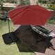 preview thumbnail 3 of 30, Pure Garden 10-Foot Offset Patio Umbrella with Square Base