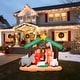 preview thumbnail 4 of 14, Fraser Hill Farm 7-Ft. Wide Nativity with Mary, Joseph, Baby Jesus, and Animals, Blow-Up Christmas Inflatable w/ Lights