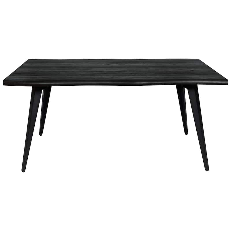 LeisureMod Lawrence Acrylic Folding Dining Chairs and Dining Table Set