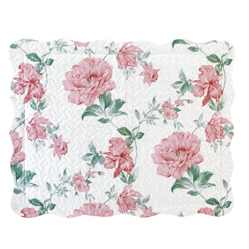 Elegant Floral Scalloped Edge Pillow Sham On Sale Bed Bath & Beyond