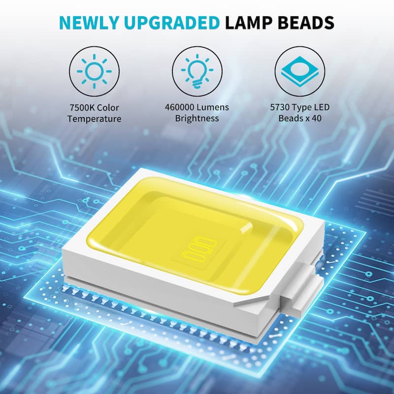 9000LM Solar Street Light with Motion Sensor and Remote Control