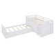 preview thumbnail 27 of 30, 78.90" L-Shaped Space Saving Bunk Loft and Bunk Platform Bed