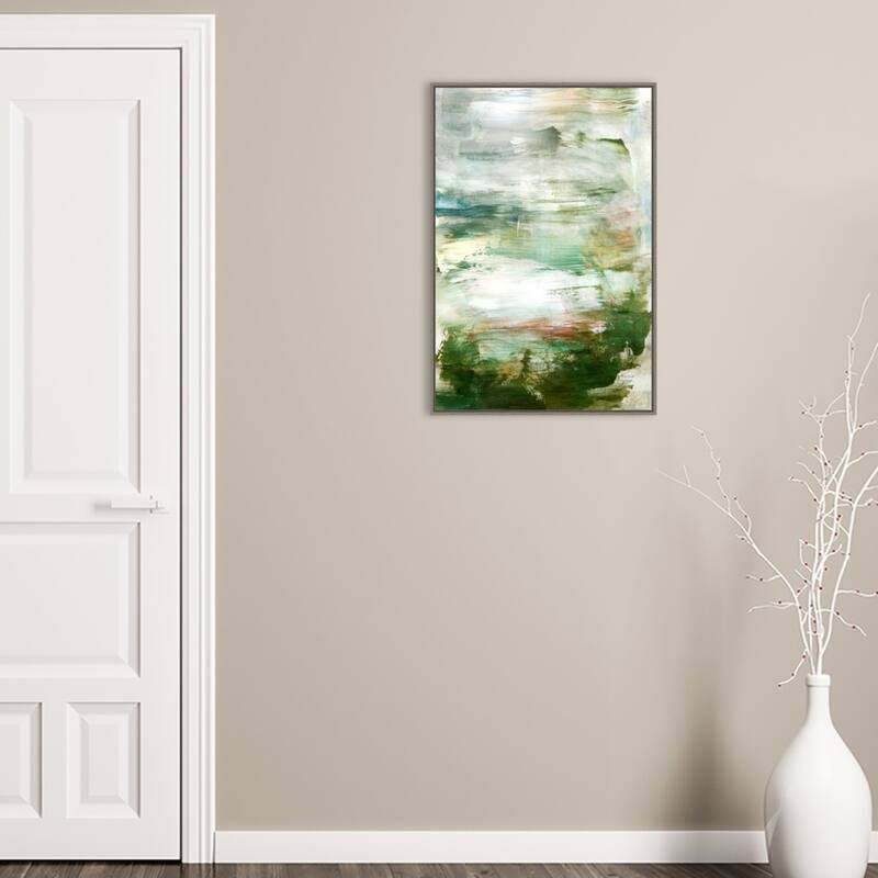 Garden Dreams by Hope Bainbridge Framed Canvas Wall Art Print - Sylvie Greywash