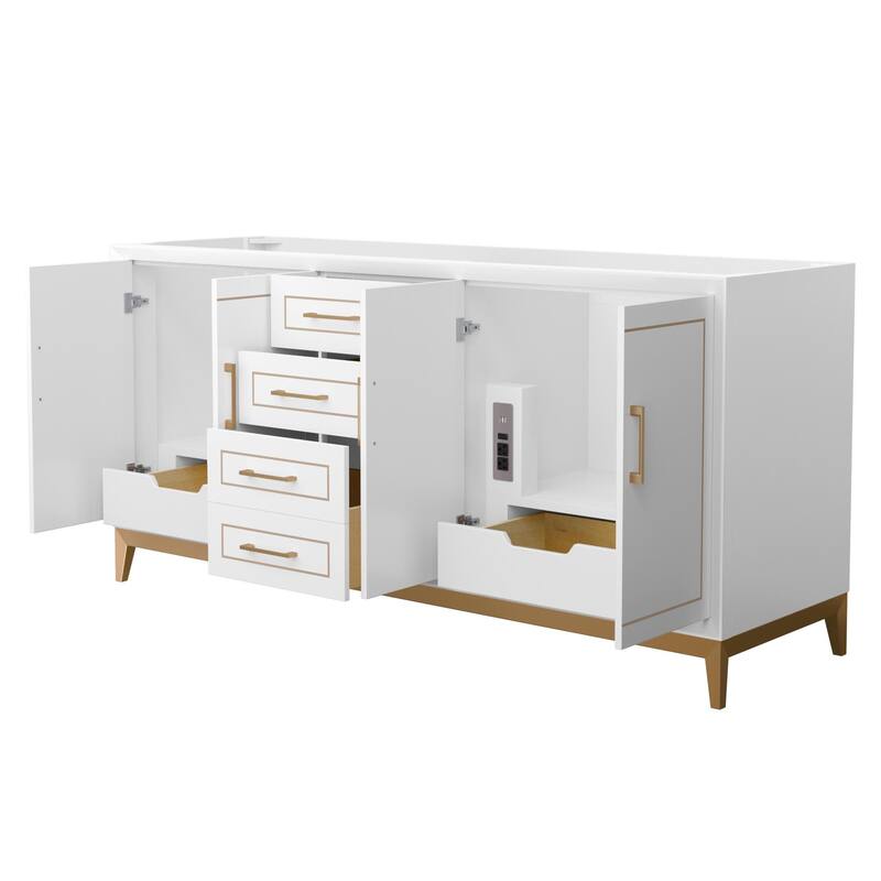 Wyndham Collection WCH515172D-CXSXX-MXX Marlena 72" Double Free