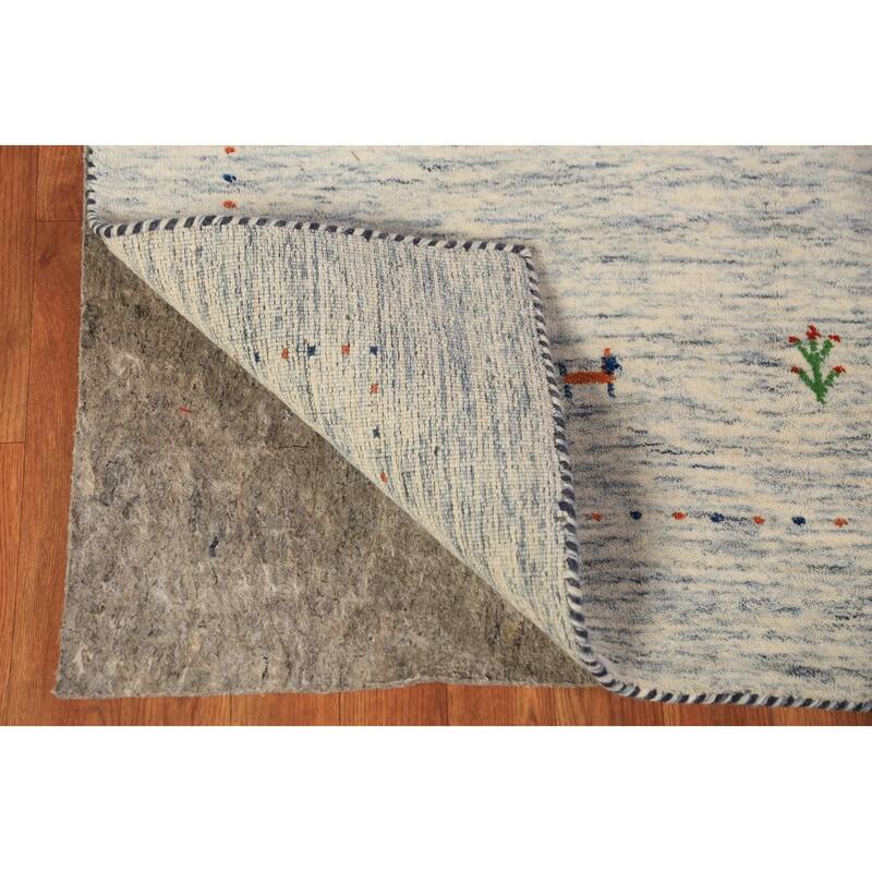 Little Animals Tribal Gabbeh Oriental Area Rug Handmade Wool Carpet - 3'11" x 5'9"