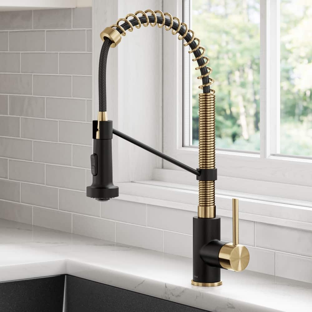 Kraus Bolden 2-Function 1-Handle Commercial Pulldown Kitchen Faucet
