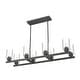 preview thumbnail 4 of 10, Hunter Hartland 8-Light Linear Chandelier - Dining Room, Kitchen Island - Modern Farmhouse, Industrial, Contemporary