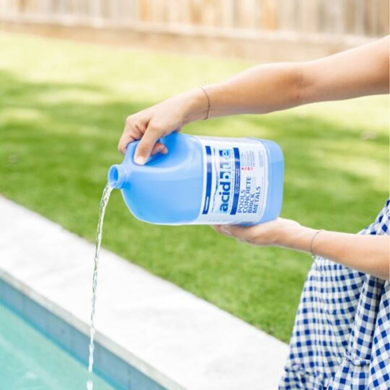 Champion Acid Blue Muriatic Acid for Removal of Stains on Driveways (2 Pack) - 19