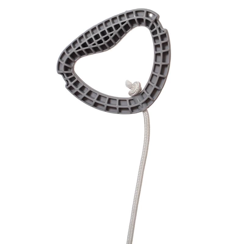 Outdoor Snow Sleigh Ice Sled Toy, Two Rider, Solid Hard Plastic with Pull Rope for Kids over 5 Years, Blue