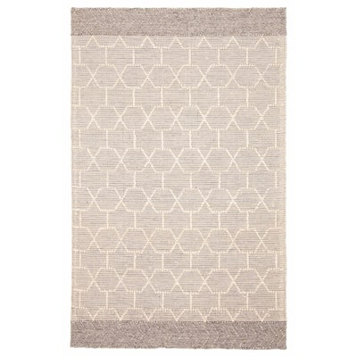 ECARPETGALLERY Braid weave Sienna Grey Wool Rug - 5'0 x 7'9