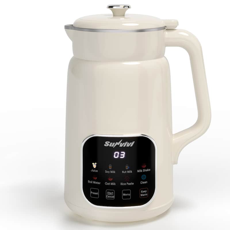 8 in 1 Nut Milk Maker Machine - White
