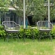 preview thumbnail 5 of 45, 3 Piece Outdoor Wicker Furniture Patio Bistro Set With Cushions for Porch Poolside Garden - 21.2"L x 23.6"W x 31.5"H