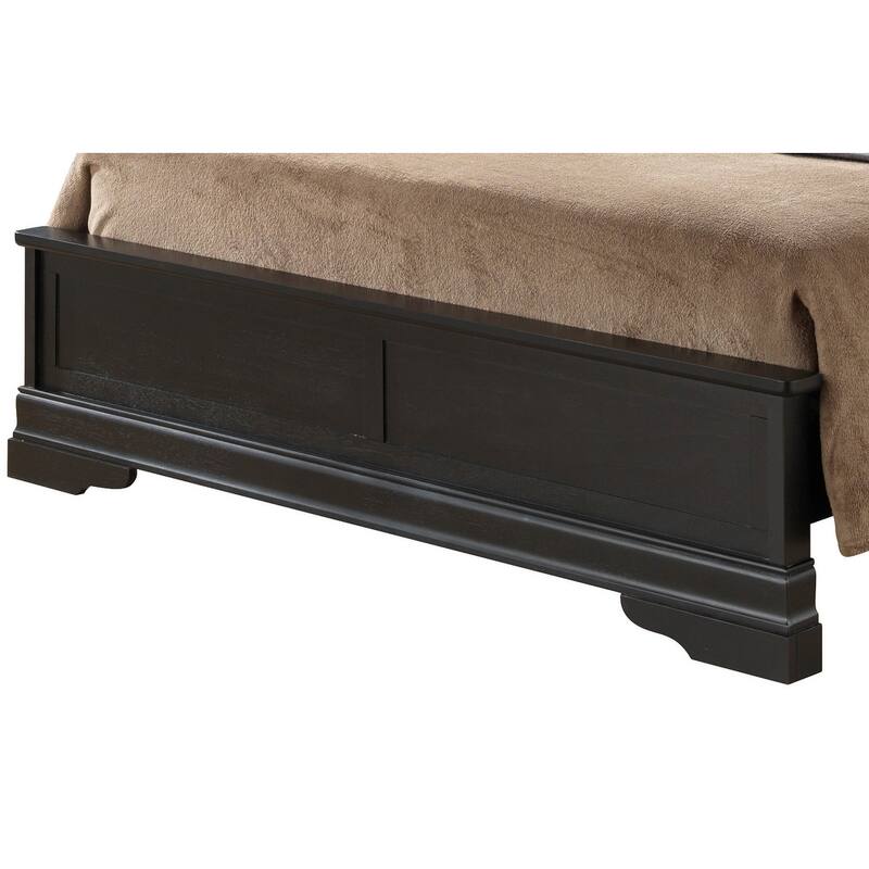Full Size Traditional Platform Bed with Durable Particle Board Construction and Easy Assembly