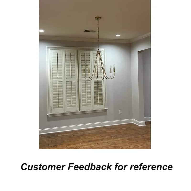 Rella Modern Farmhouse 6-Light Candle Classic Metal Chandelier Dining Room Pendant