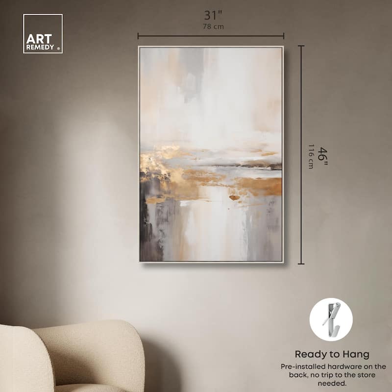 Gold Dust I Canvas by Art Remedy