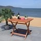 preview thumbnail 4 of 12, SAFAVIEH Outdoor Living Kresler Folding Table - 35"W x 35"D x 30"H