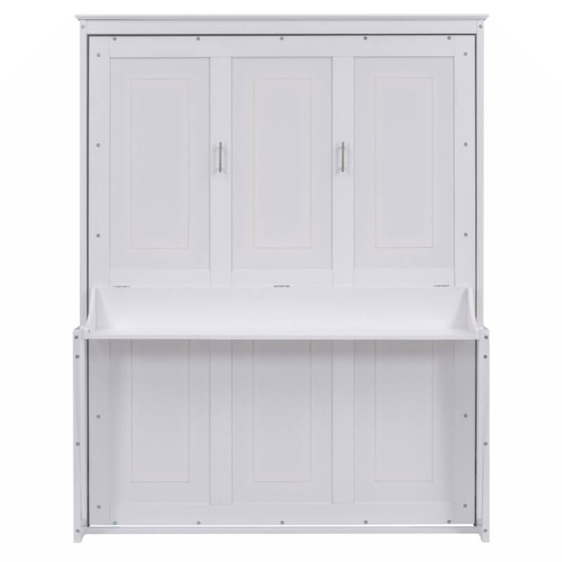 Queen Size Murphy Bed with a Shelf