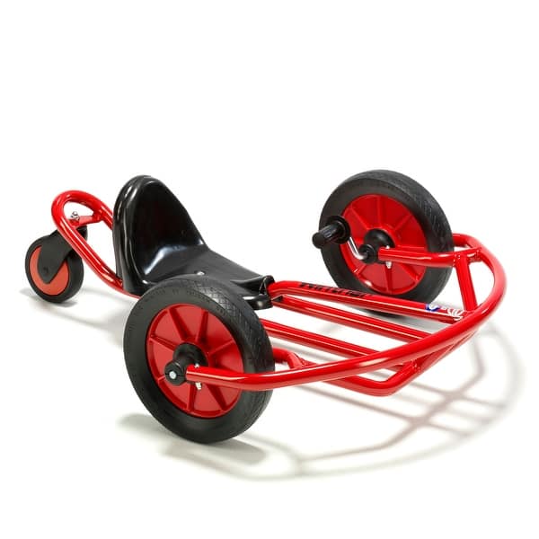 slide 2 of 5, Winther Swingcart, Ages 3-8 Red, Black - Assembled - Kids