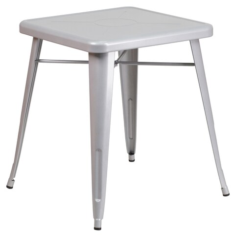 23.75'' Square Metal Indoor-Outdoor Table