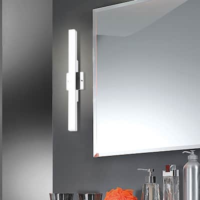 Torretta Bath/Vanity Light with White Shade