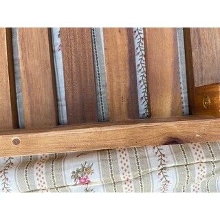 Perla Outdoor Acacia Wood Double Chaise Lounge by Christopher Knight Home