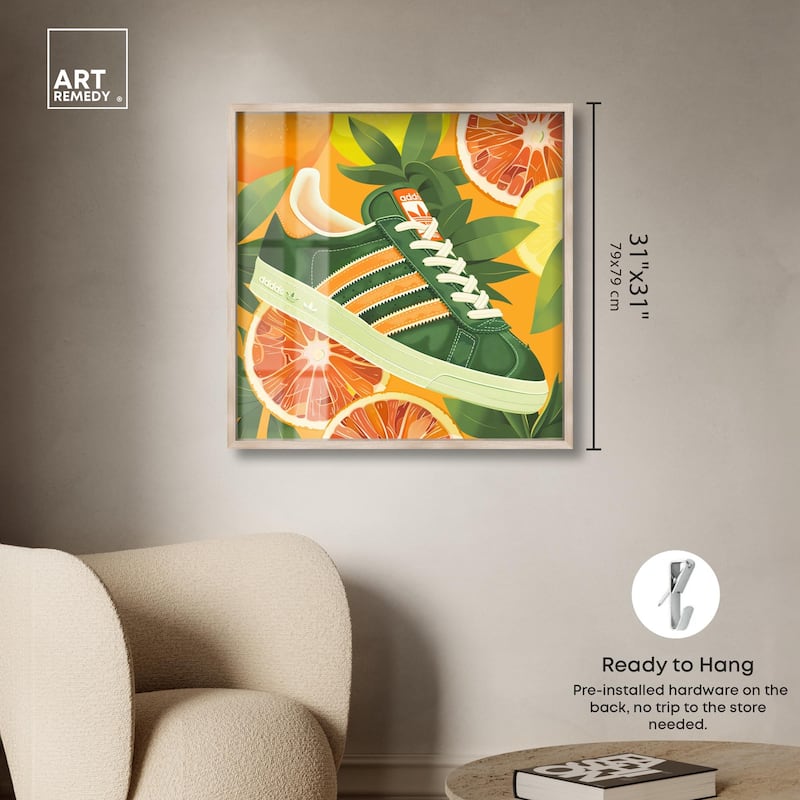 Citrus Sneaker Shadowbox by Art Remedy