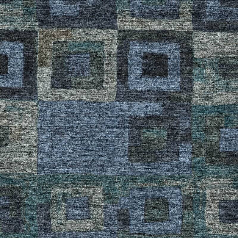 HomeRoots Geometric Transitional Rectangle Outdoor Rug