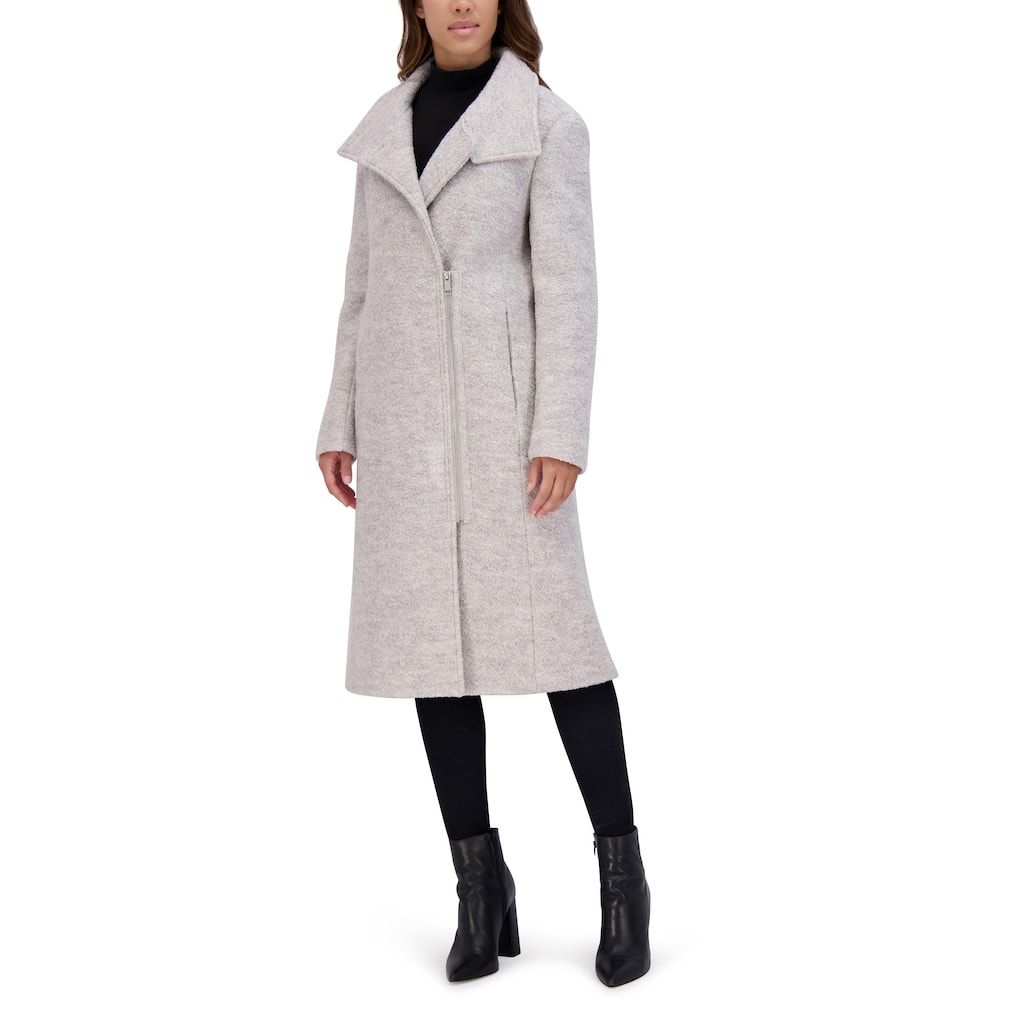 Andrew Marc Geller Wool Blend Asymmetrical Zip Coat
