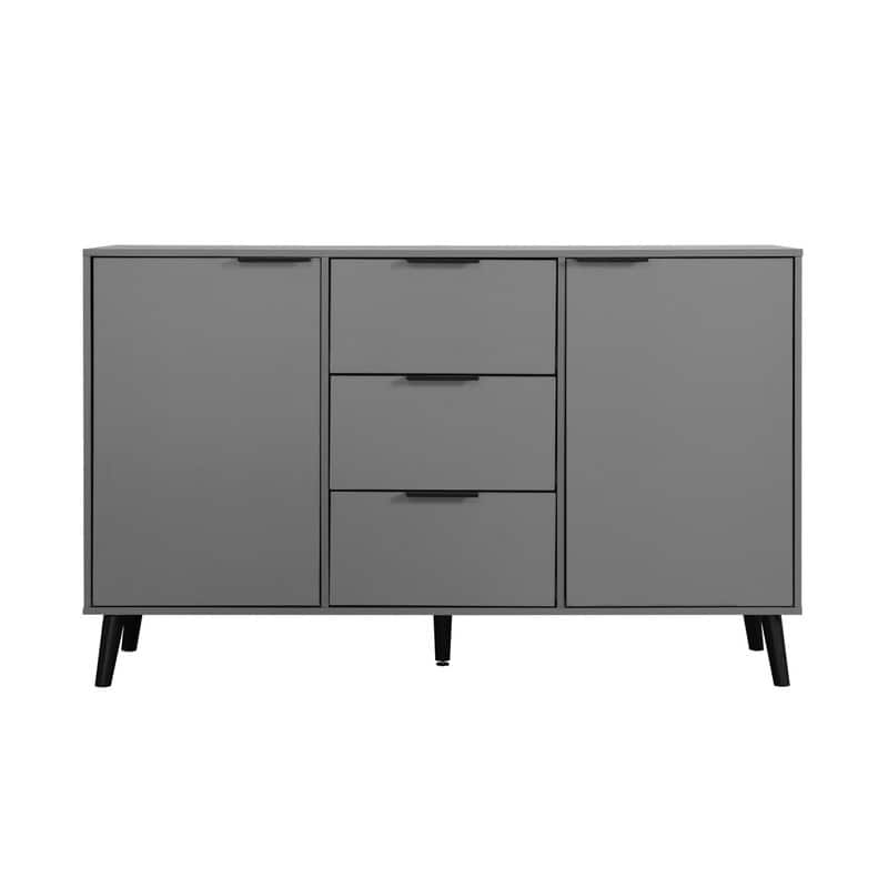 47.2" Kitchen Cabinet with 3 Drawers and 2 Doors