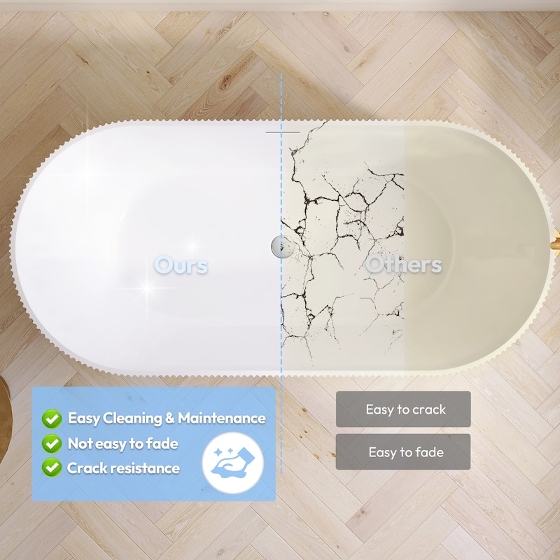 Linyi Freestanding Acrylic Soaking Bathtub
